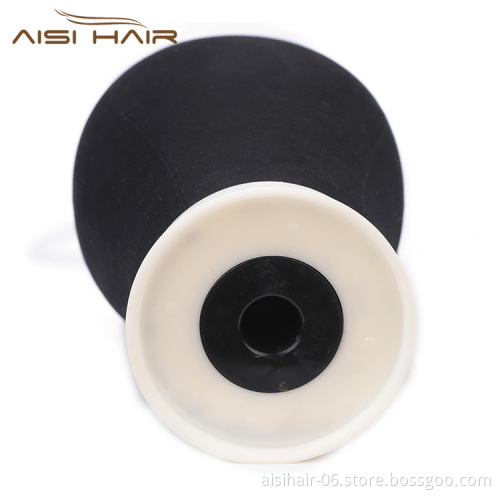 Aisi Hair Black Poly Canvas Block Head Wig Making  Weft Wig Display Styling Mannequin Head Manikin Head Dryer